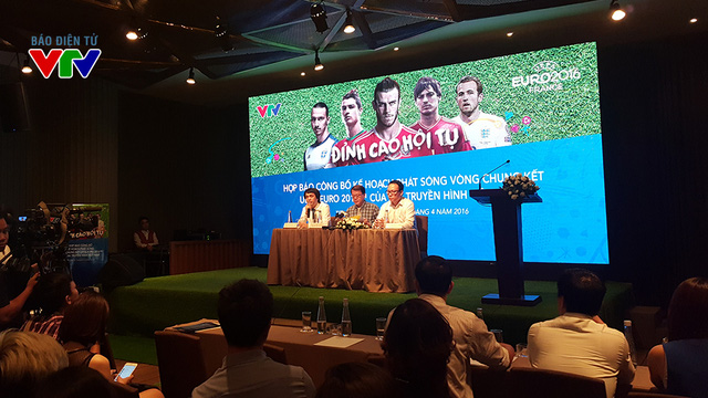 
Press conference on announcing official broadcasting copyright of EURO 2016 on April 14th in Ho Chi Minh City.​
