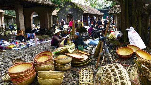 “Bamboo baskets accompanied us to the Tet market and now they joined us back at home to welcome a new spring.”