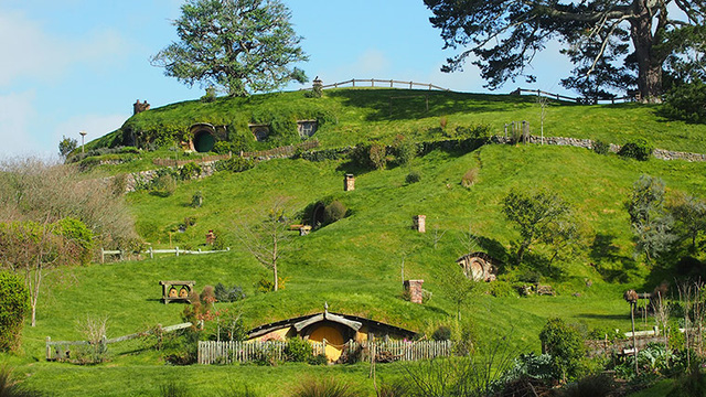 
A scene in the Hobbit movie in New Zealand
