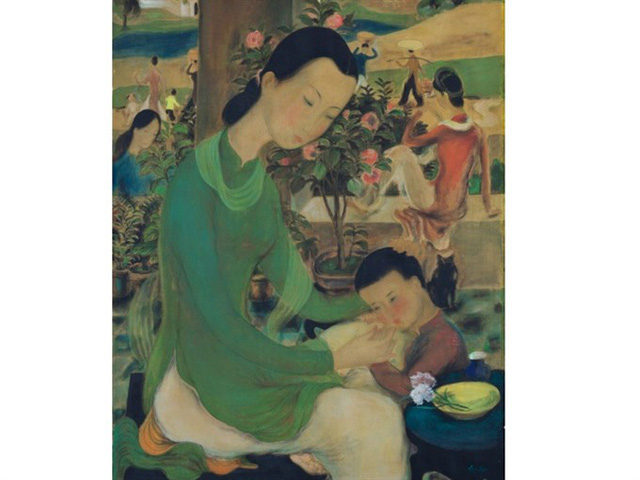
Vietnamese treasure: Family Life by Lê Phổ sold at $1.2m at Sotheby’s Hong Kong. - File Photo
