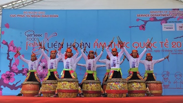 A drum performance at the festival. (Photo:NDO/Thuy Linh)
