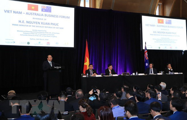 
 Prime Minister Nguyen Xuan Phuc speaks at Vietnam-Australia Business Forum (Source: VNA)

