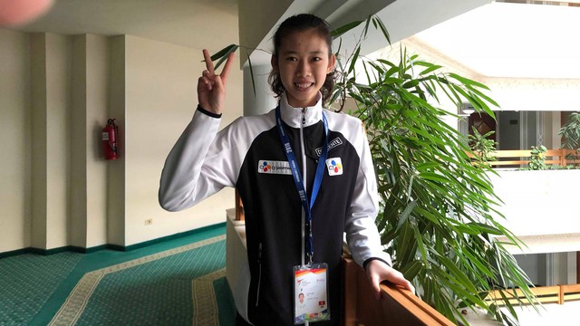
Young talent Ho Thi Kim Ngan is Vietnams title hope in taekwondo.
