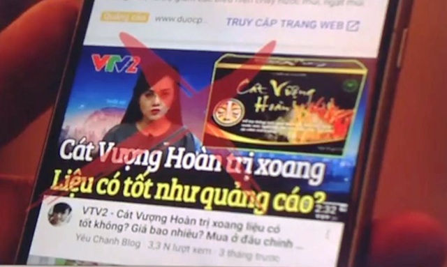Mạo danh VTV, quảng cáo thực phẩm chức năng sai sự thật - Ảnh 1.