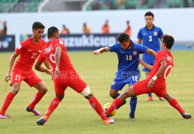 VIDEO: Singapore thua đáng tiếc ở phút chót, Thái Lan sớm giành vé vào BK - Ảnh 1.