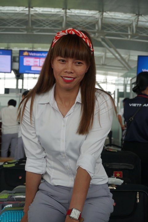 Chùm ảnh: ĐT bóng đá nữ Việt Nam lên đường tham dự SEA Games 29 - Ảnh 9.