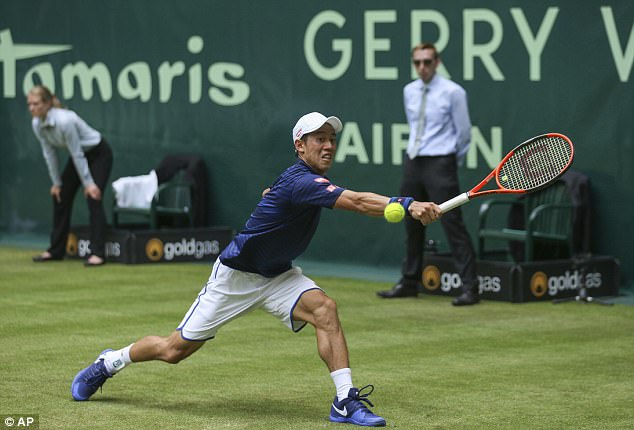 Vượt qua Yuichi Sugita, Roger Federer giành quyền vào vòng 2 Gerry Weber - Ảnh 2.