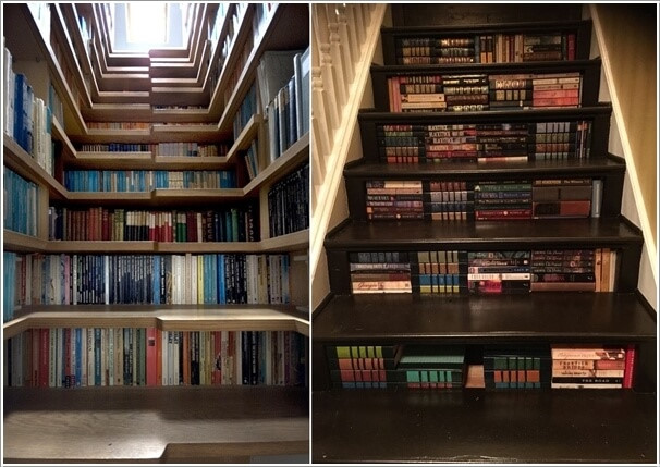 Những cách thêm tủ sách vào cầu thang rất sáng tạo - Ảnh 7.