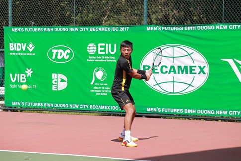Lý Hoàng Nam thẳng tiến vào tứ kết giải quần vợt Vietnam F3 Futures - Ảnh 1.