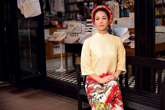 Ngắm trang phục áo dài độc đáo của Nhật Kim Anh trong bộ ảnh mới - Ảnh 10.