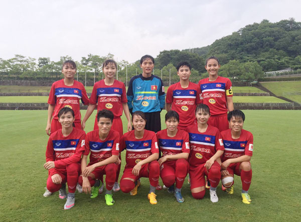 ĐT nữ Việt Nam hòa 1-1 trong trận đấu tập với CLB Okayama Selection Team (Nhật Bản) - Ảnh 1.