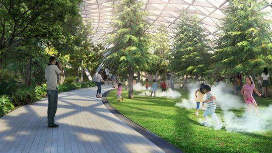Singapore đưa thác nước, rừng nhân tạo vào... sân bay - Ảnh 10.