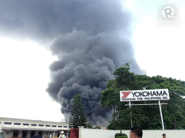 Cháy nhà máy lốp xe ở Philippines, hơn 900 công nhân phải sơ tán - Ảnh 1.
