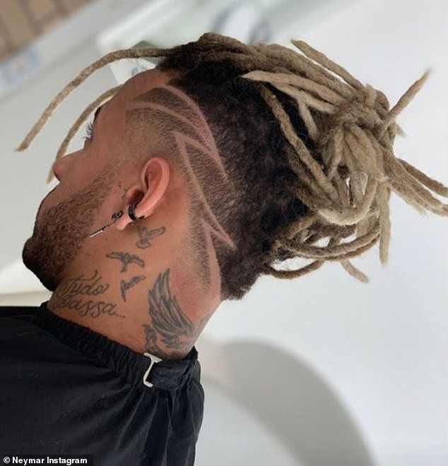 Neymar trình làng kiểu tóc độc đáo spaghetti - Ảnh 1.