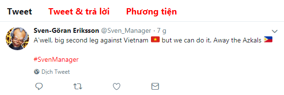 HLV Eriksson viết status trước trận bán kết lượt về với ĐT Việt Nam - Ảnh 1.