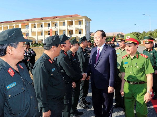 Chủ tịch nước thăm, chúc Tết các lực lượng vũ trang tại tỉnh Gia Lai  - Ảnh 2.