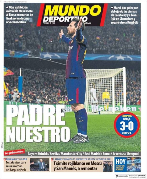 Báo chí thế giới ngả mũ thán phục thiên tài Lionel Messi 