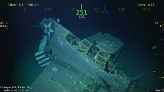 Phát hiện xác tàu sân bay Mỹ chìm trong Thế chiến II - Ảnh 1.