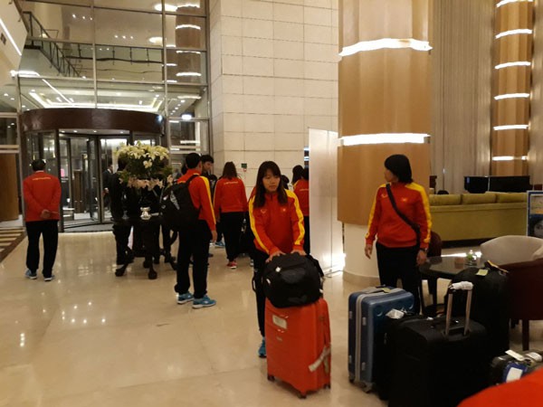 VCK Asian Cup nữ 2018: ĐT nữ Việt Nam đã có mặt tại Jordan - Ảnh 1.