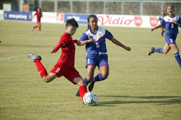 Bảng A U16 nữ ĐNA 2018: U16 Việt Nam thắng cách biệt U16 Philippines - Ảnh 2.