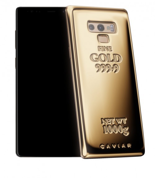 Caviar đắp thêm 1 kg vàng nguyên chất trên lưng Galaxy Note 9 - Ảnh 1.
