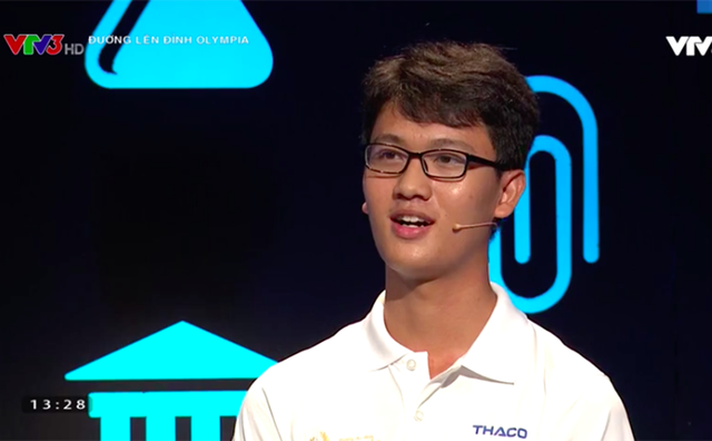 Nam sinh điển trai trường Phan Đình Phùng chiến thắng cuộc thi tuần Olympia - Ảnh 1.