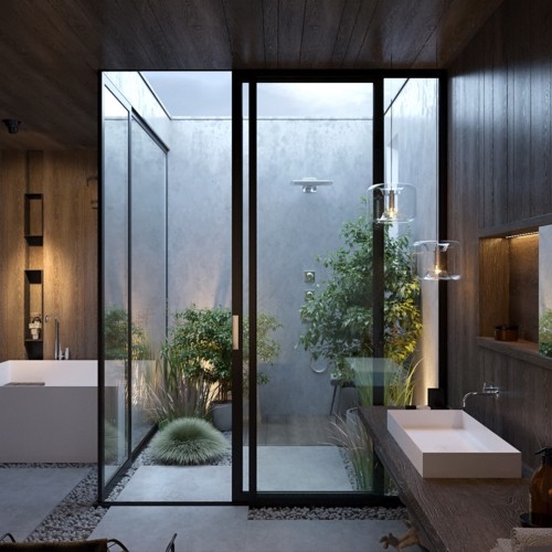Mẫu thiết kế phòng tắm mở khiến bạn mê mẩn | VTV.VN