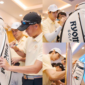 Các nghệ sỹ gây quỹ từ thiện trong giải golf giao lưu Việt Nam – Hàn Quốc - Ảnh 2.