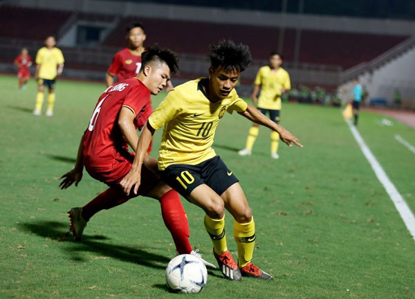 Giải VĐ U18 Đông Nam Á 2019 (bảng B): U18 Việt Nam thắng kịch tính U18 Malaysia - Ảnh 1.