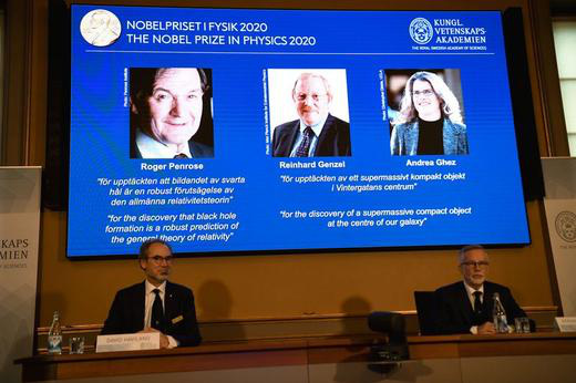 Giải Nobel Vật lý 2020 tôn vinh các nghiên cứu về siêu hố đen - Ảnh 2.