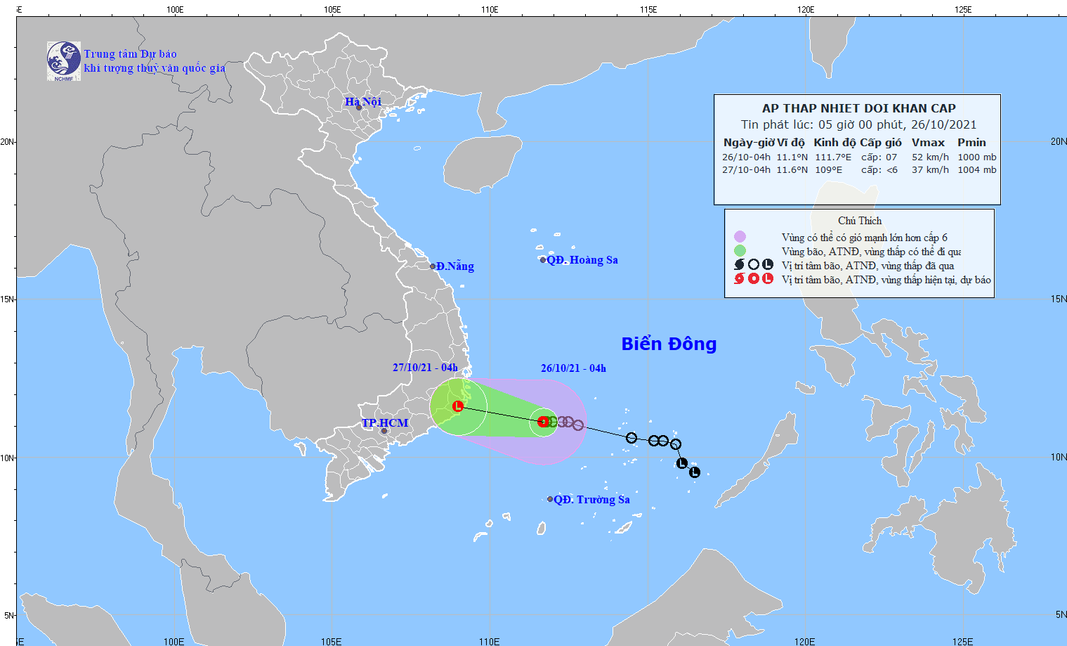 Áp thấp nhiệt đới áp sát vùng biển Khánh Hòa - Ninh Thuận, gió giật cấp 9 - Ảnh 1.
