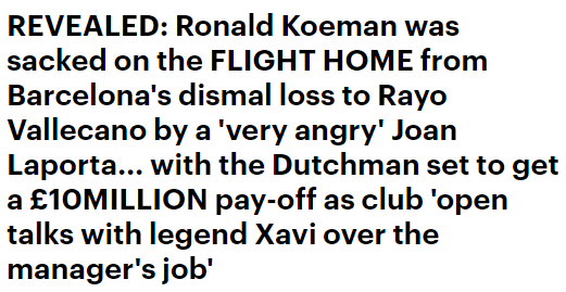 Báo châu Âu nói gì về quyết định sa thải HLV Ronald Koeman - Ảnh 3.