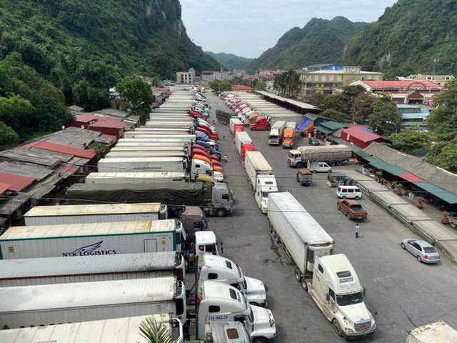 Lạng Sơn tạm thời dừng tiếp nhận xe chở hoa quả tươi đến cửa khẩu - Ảnh 1.