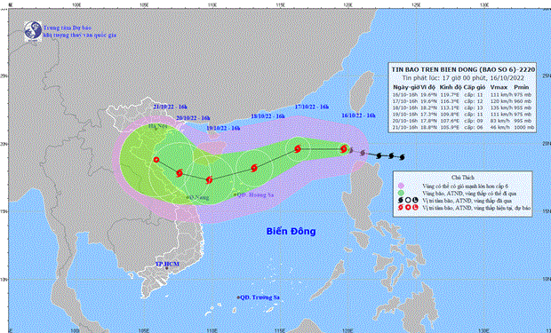 Bão Nesat vào Biển Đông trở thành bão số 6 năm 2022 - Ảnh 1.
