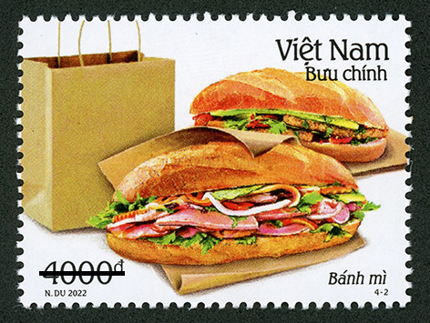 Bánh mì, cơm tấm được giới thiệu trên bộ tem “Ẩm thực Việt Nam” - Ảnh 2.