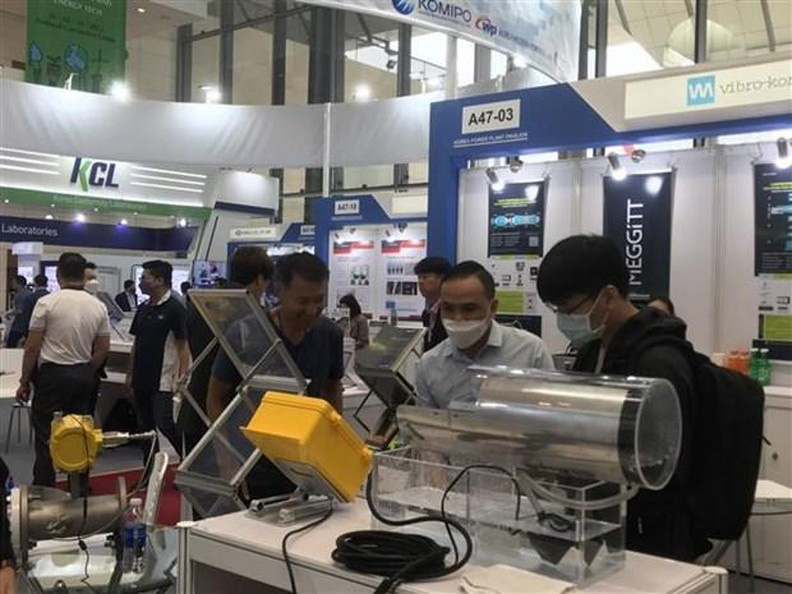
The Hanoi International Exhibition of Environment and Energy Technology 2022 (ENTECH HANOI 2022) opened in the capital city on October 26. (Photo: VNA)
