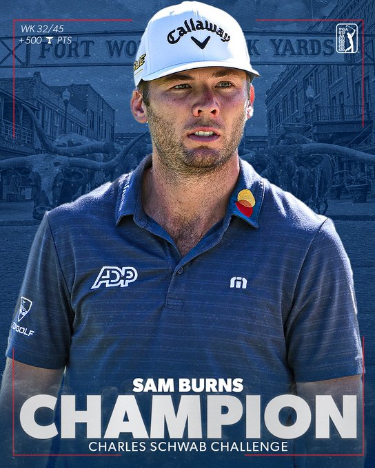 Sam Burns vô địch giải golf Charles Schwab Challenge - Ảnh 1.