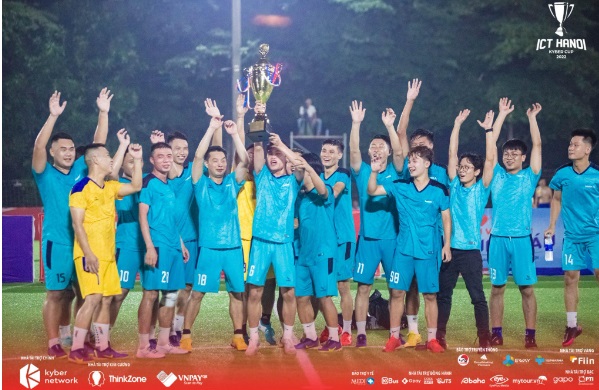 Chung kết ICT Hà Nội - Kyber Cup 2022 - FC Gomin Corp lên ngôi vô địch - Ảnh 1.
