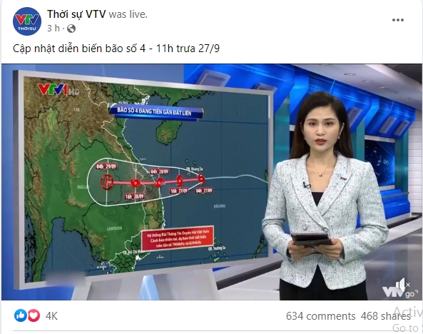 VTV tăng cường bản tin, cập nhật liên tục diễn biến bão số 4 - Ảnh 4.
