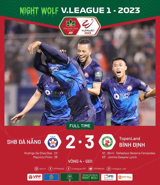 Vòng 4 V.League 2023 | Topenland Bình Định ngược dòng giành chiến thắng - Ảnh 1.