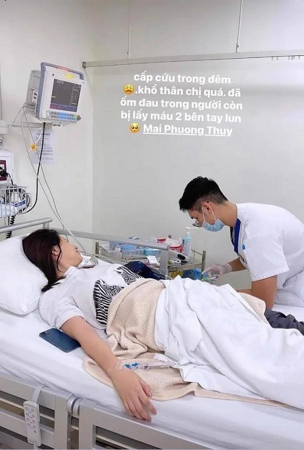 Hoa hậu Mai Phương Thúy nhập viện khẩn cấp giữa đêm - Ảnh 1.