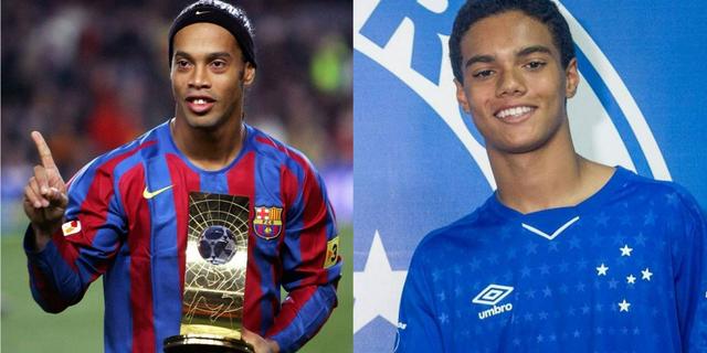 Con trai Ronaldinho ký hợp đồng với Barcelona - Ảnh 1.
