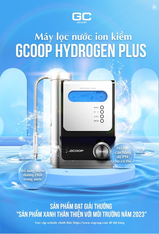 Máy lọc nước ion kiềm Gcoop Hydrogen Plus lọt Top 10 sản phẩm xanh thân thiện với môi trường - Ảnh 2.