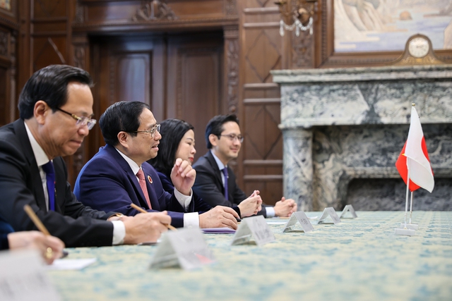 Thủ tướng Chính phủ Phạm Minh Chính hội kiến Chủ tịch Thượng viện Nhật Bản - Ảnh 2.