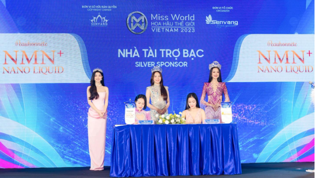 Thực phẩm bảo vệ sức khoẻ Peauhonnête NMN NANO LIQUID - Nhà tài trợ Miss World Việt Nam 2023 - Ảnh 1.