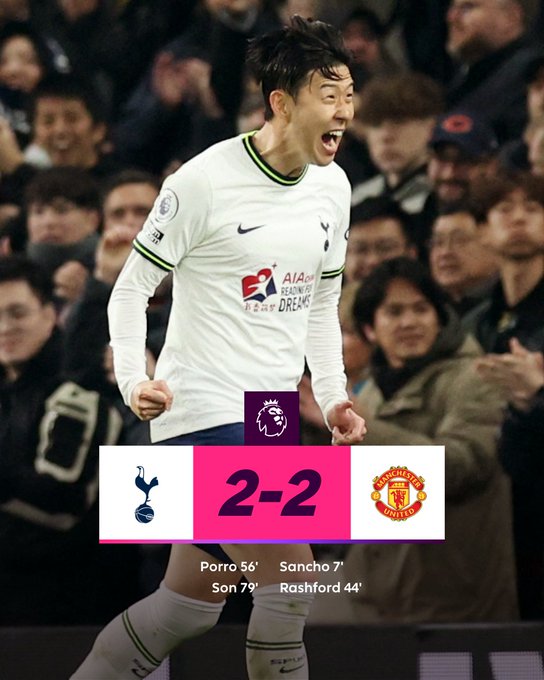 Dẫn trước 2 bàn, Man Utd vẫn phải chia điểm với Tottenham - Ảnh 1.