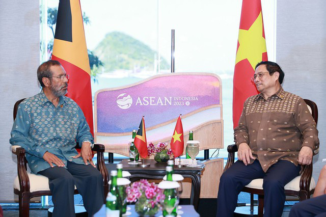 Thủ tướng Phạm Minh Chính gặp Thủ tướng Timor Leste Taur Matan - Ảnh 2.