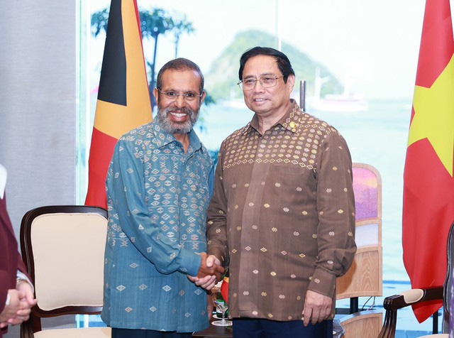 Thủ tướng Phạm Minh Chính gặp Thủ tướng Timor Leste Taur Matan - Ảnh 1.