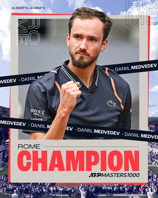 Daniil Medvedev vô địch giải quần vợt Italia mở rộng - Ảnh 1.