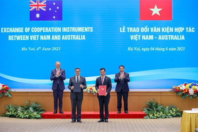 Việt Nam - Australia trao đổi nhiều văn kiện hợp tác và khai trương 2 đường bay thẳng mới - Ảnh 1.